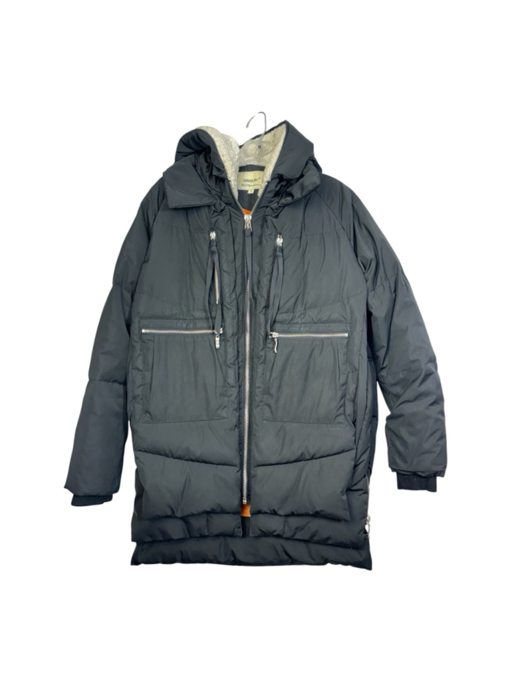 Orolay Women Black Down Coat Jacket Size S Sherpa Lined Hooded The Amazon Coat